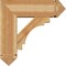 Ekena Millwork Merced Arts and Crafts Rough Sawn Bracket w/ Offset Brace, Western Red Cedar, 8"W x 24"D x 24"H BKT0806X24X24MRC03RWR - alternate 3